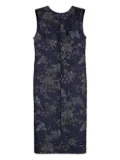 Ports 1961 floral-print sleeveless midi dress - Blue
