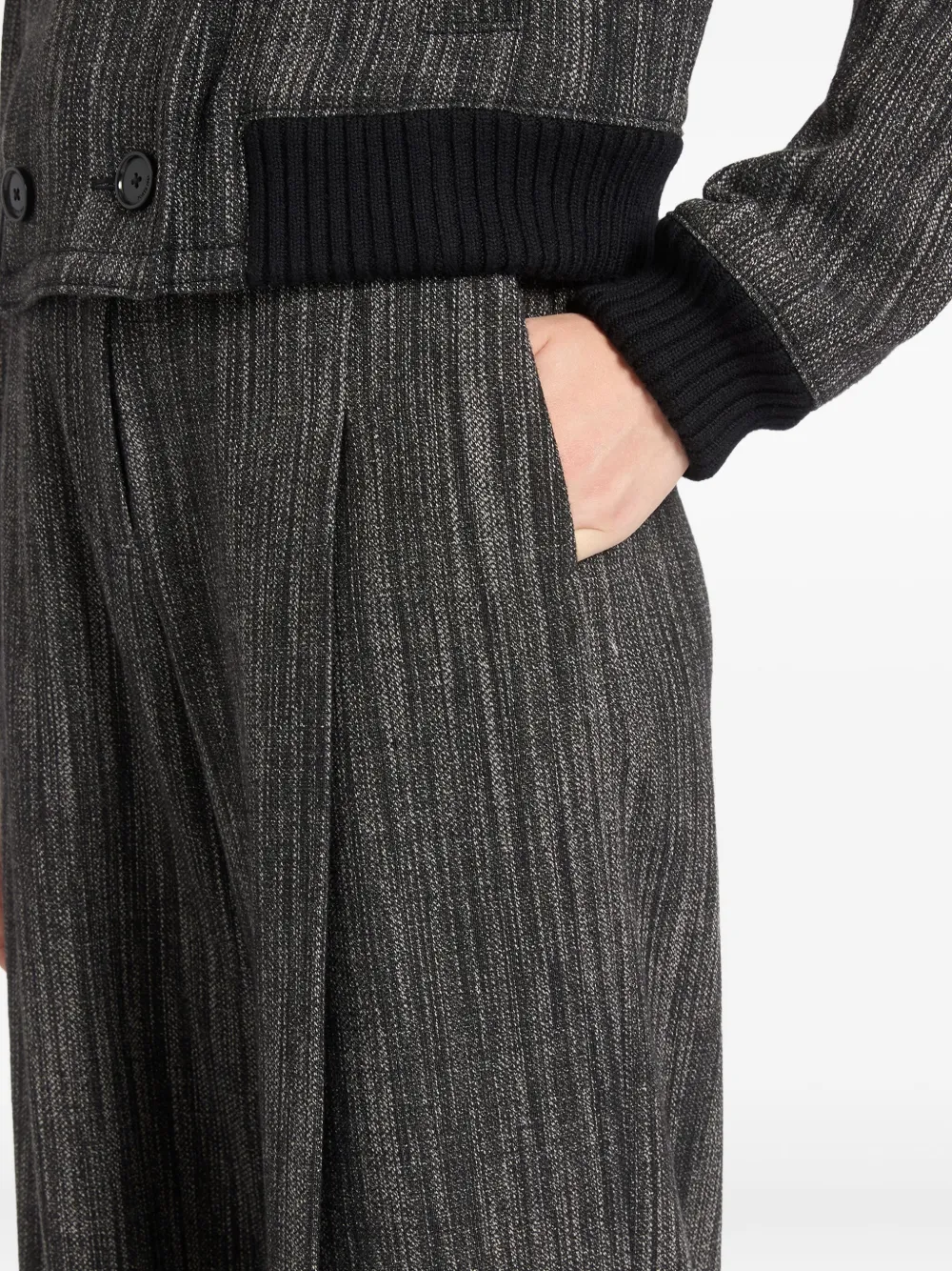 Ports 1961 Pleated Trousers In Gray