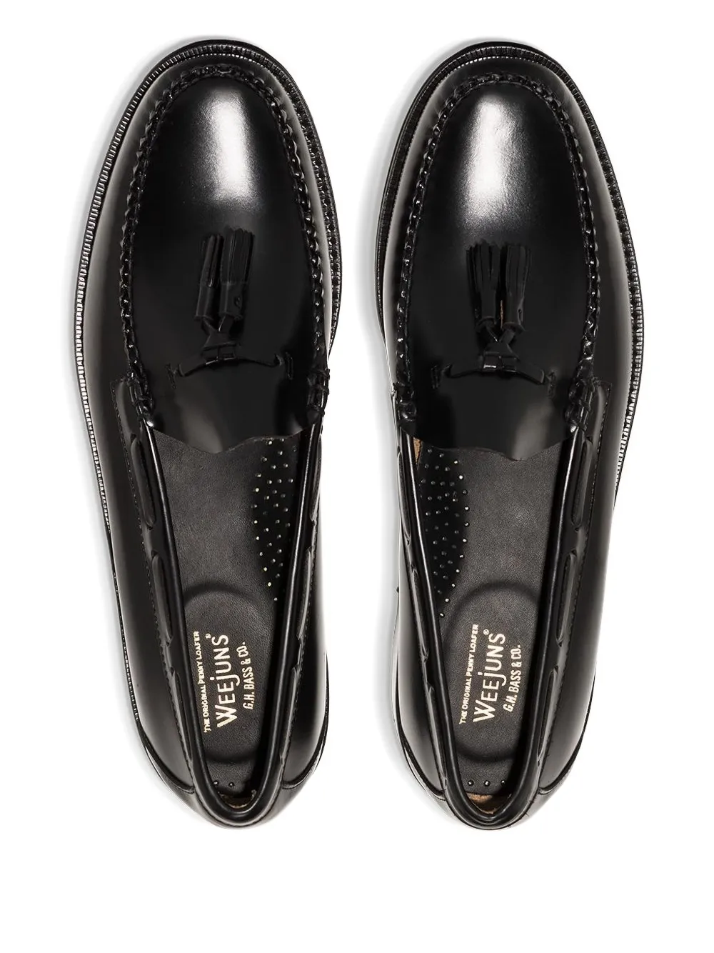 G.H.Bass Loafers verfraaid met kwastje Zwart