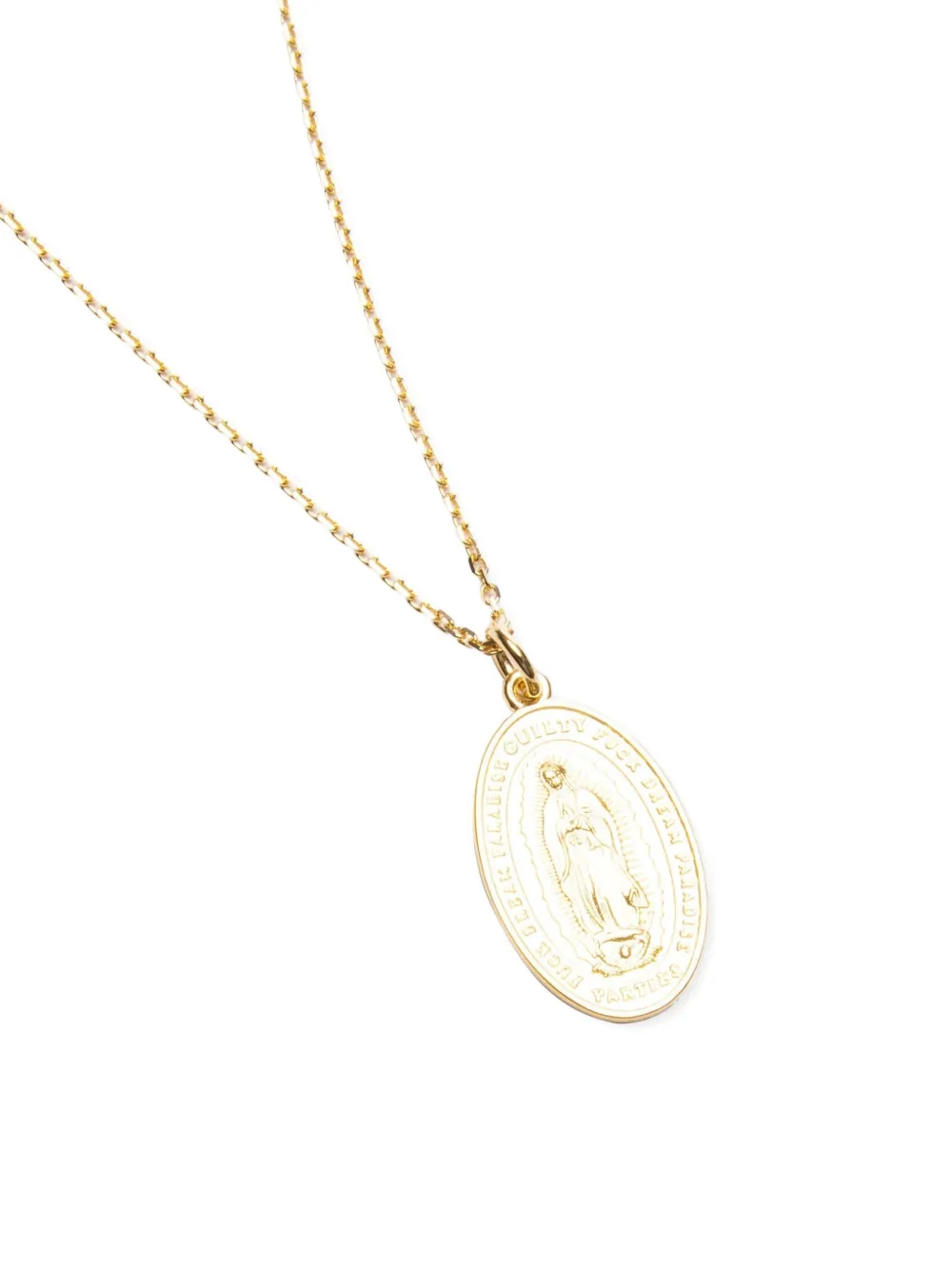 WACKO MARIA oval-frame Medal Necklace | Gold | FARFETCH