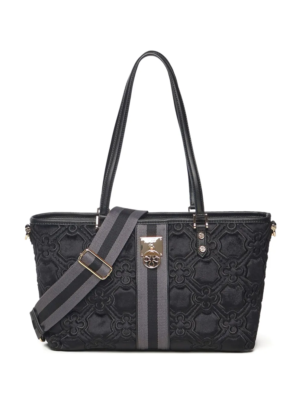 V°73 Cate quilted-effect tote bag | Black | Image 1