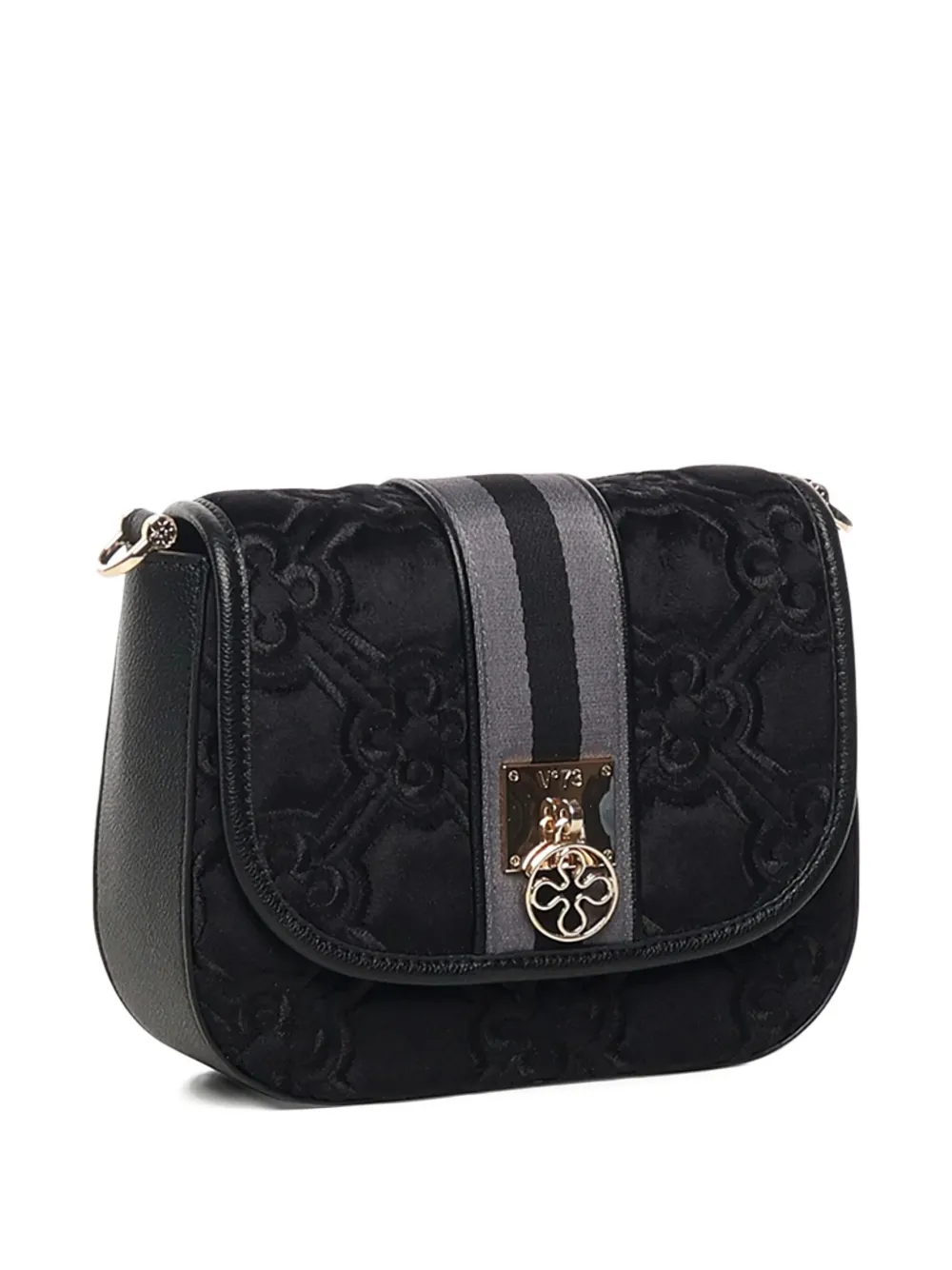V73 Cate Quilted-effect Shoulder Bag In Black