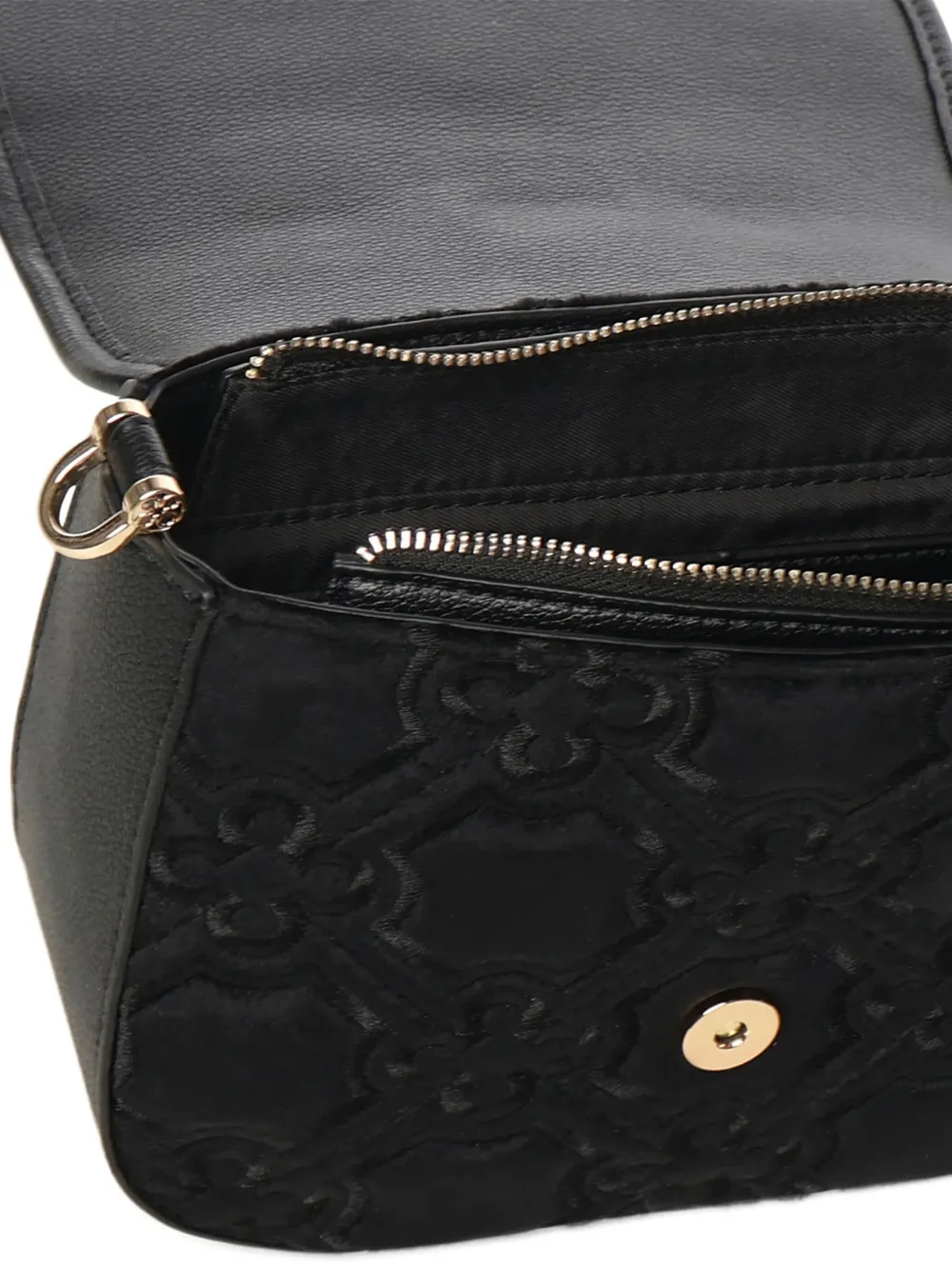 V73 Cate Quilted-effect Shoulder Bag In Black