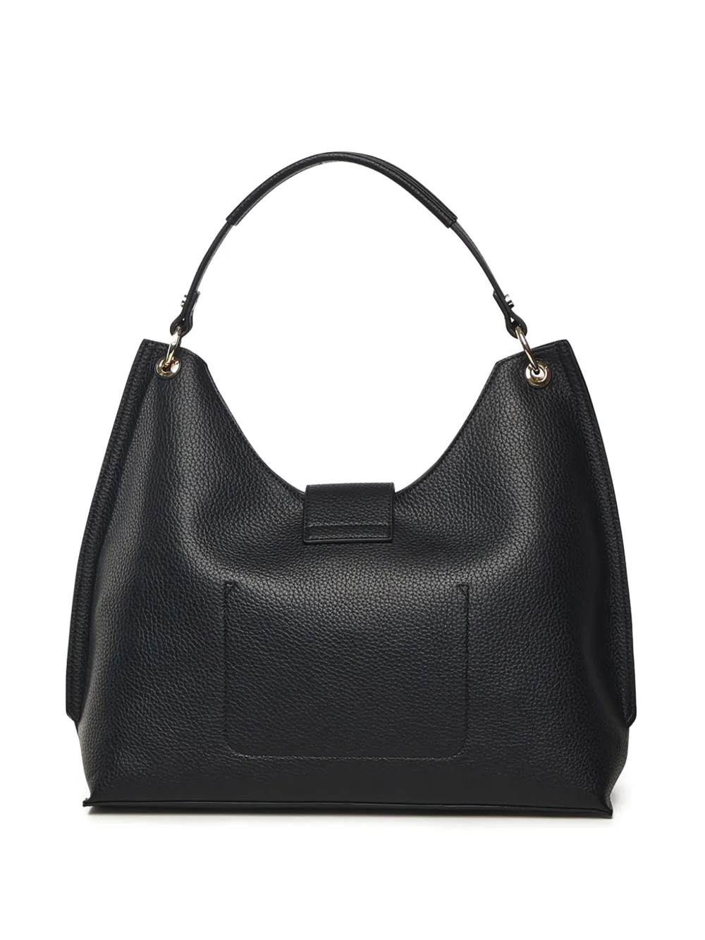 V73 Federica Circular-plaque Shoulder Bag In Black