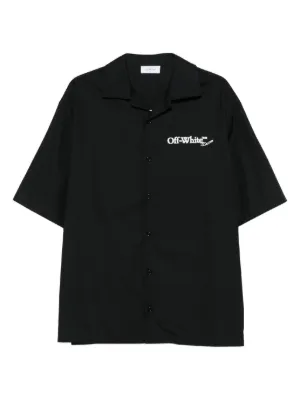 Off-White オフホワイト Wave Off Summer シャツ | ブラック | FARFETCH JP
