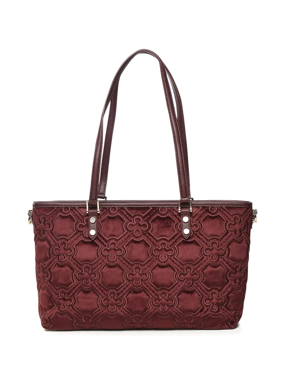 V73 Cate Quilted-effect Tote Bag In Red