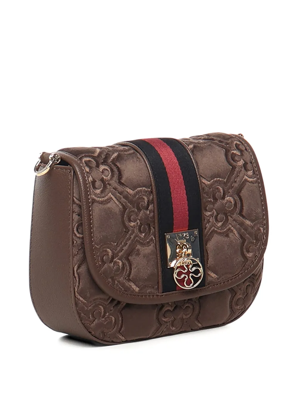 V73 Quilted-effect Shoulder Bag In Brown