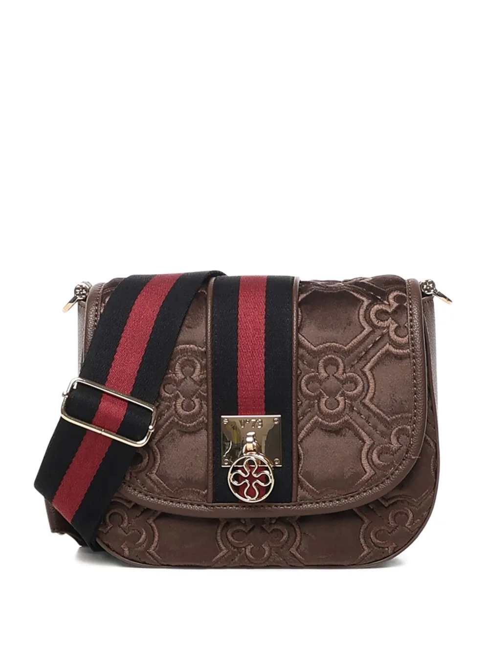 V73 Quilted-effect Shoulder Bag In Brown