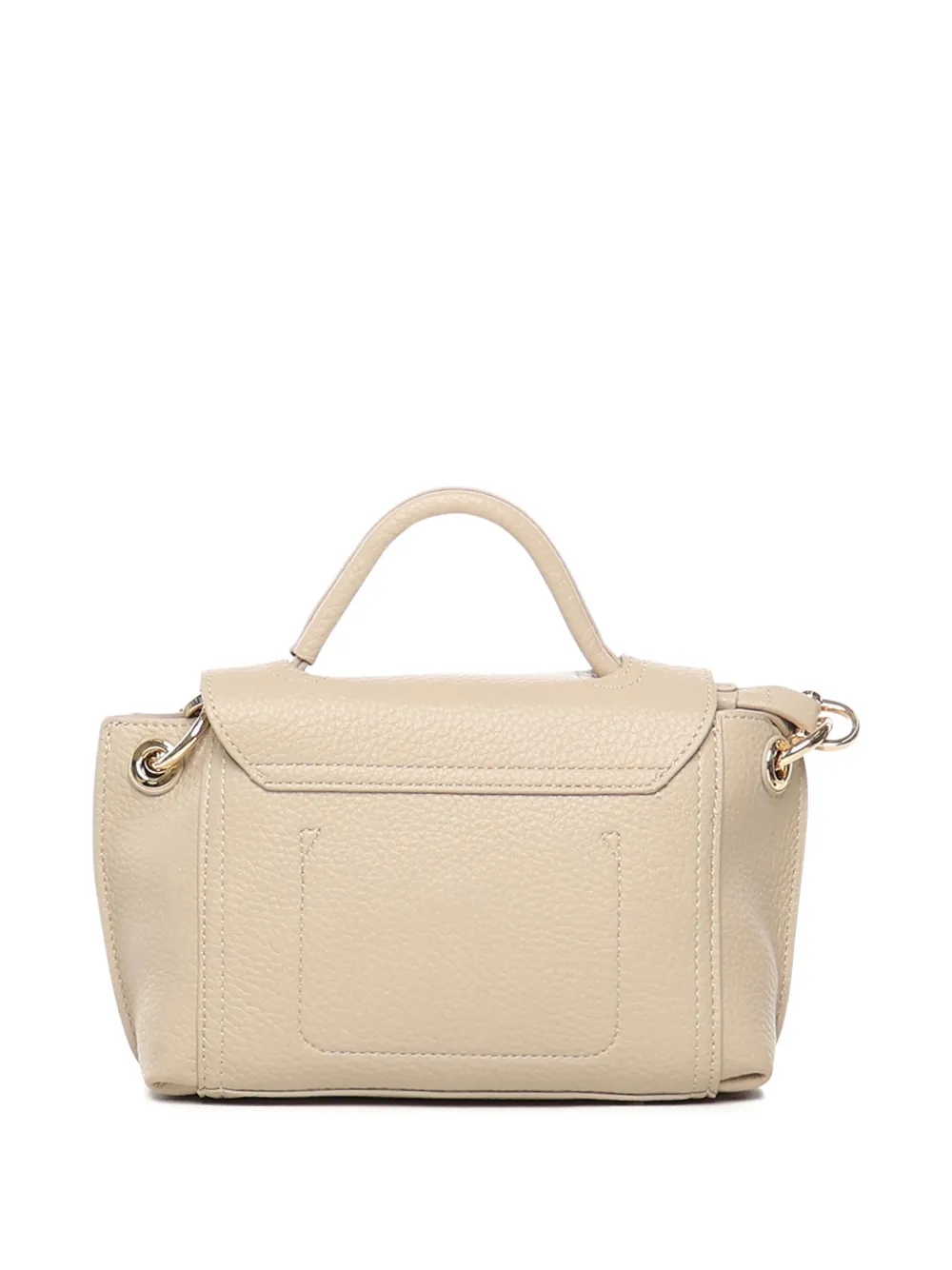 V73 Federica Circular-emblem Tote Bag In Neutral