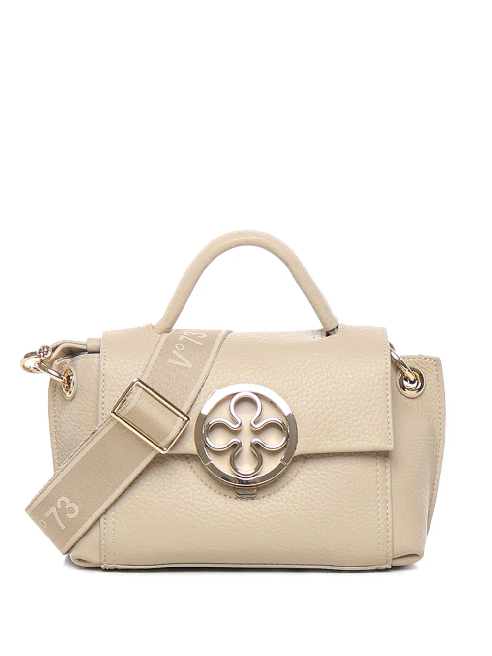 V°73 Federica circular-emblem tote bag | Neutrals | Image 1