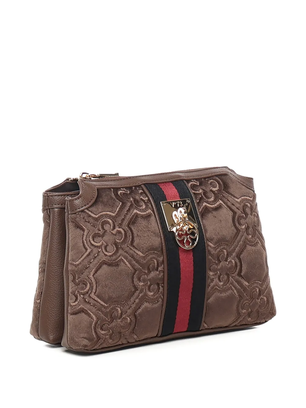 V73 Cate Quilted-pattern Crossbody Bag In Brown