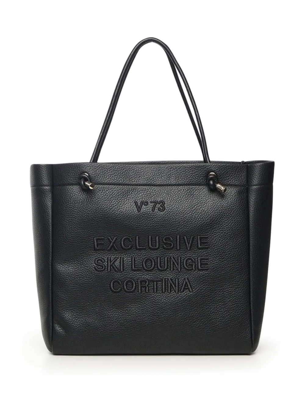V°73 Cortina embroidered-logo shoulder bag - Nero
