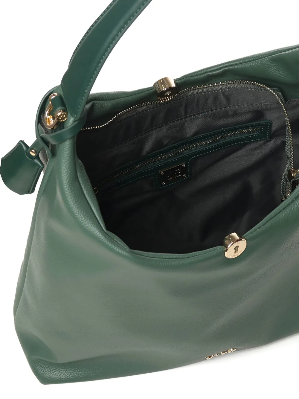 V73 Keira Curved-handle Shoulder Bag In Green