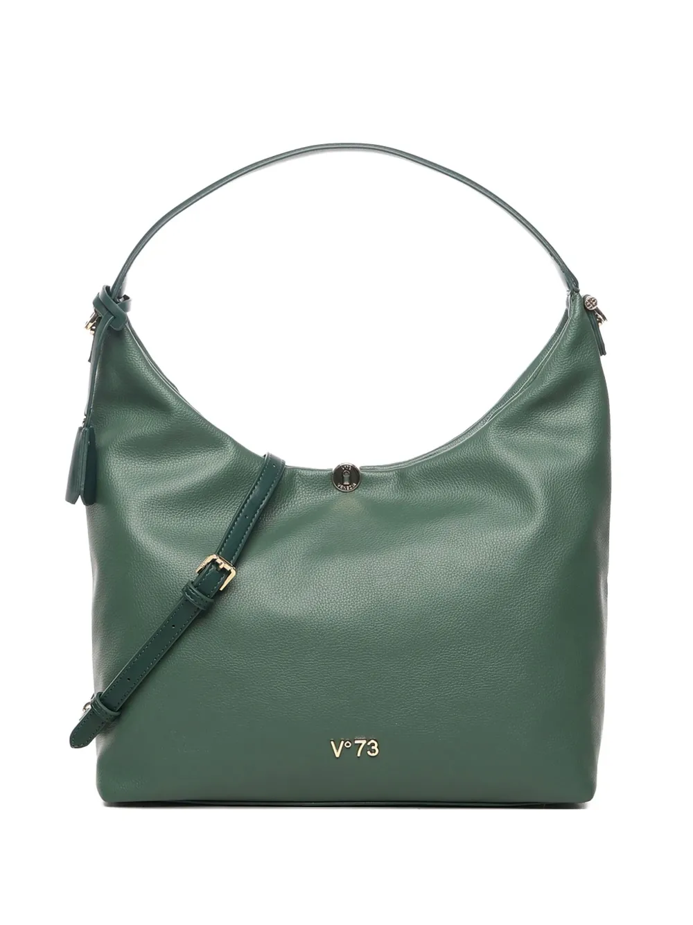 V73 Keira Curved-handle Shoulder Bag In Green