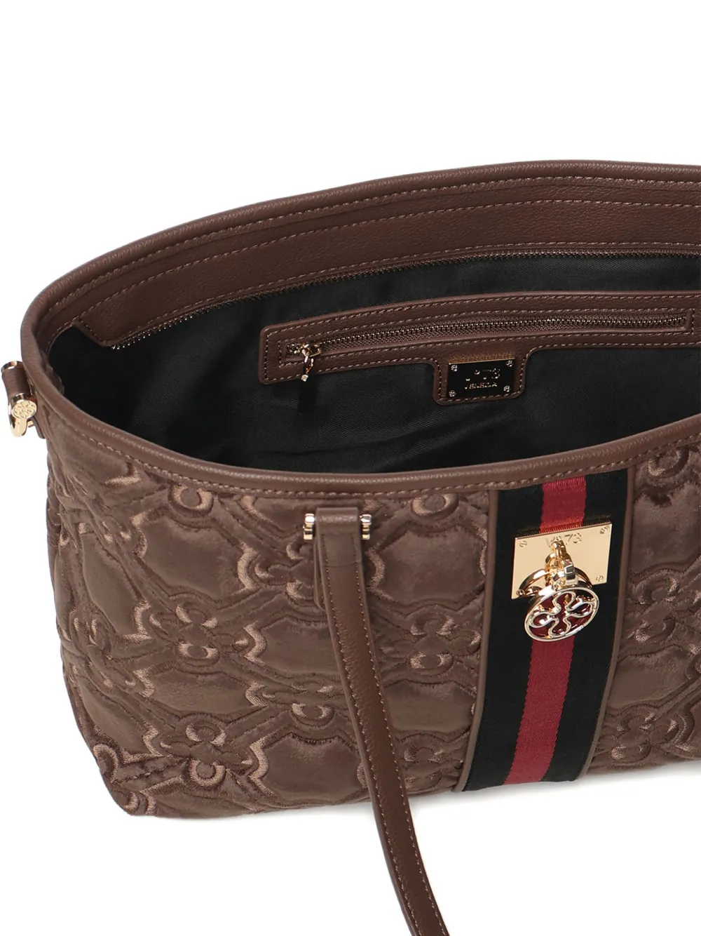 V73 Cate Quilted-effect Shoulder Bag In Brown