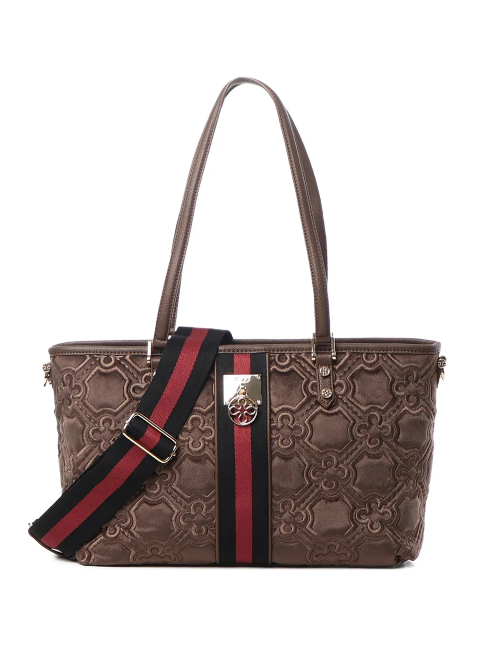 V73 Cate Quilted-effect Shoulder Bag In Brown