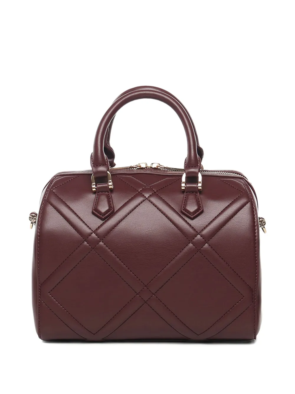 V73 Bridget Quilted-diamond Tote Bag In Red