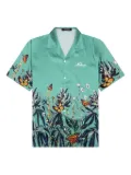 Nahmias botanical butterflies shirt - Blue