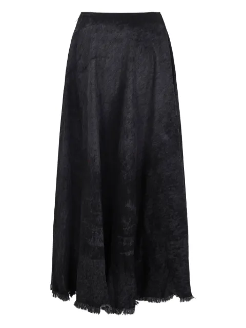 Diesel frayed-hem a-line skirt