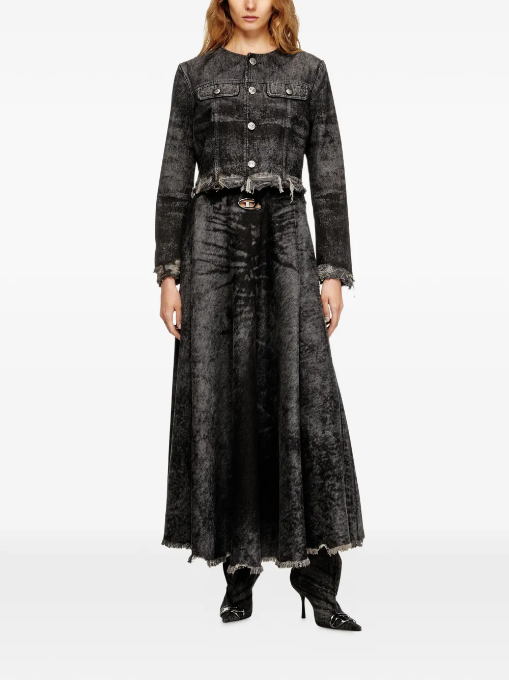 Diesel jupe évasée à bords francs | Jupes trapèze | Image 2