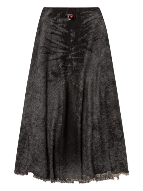 Diesel falda acampanada con bordes deshilachados