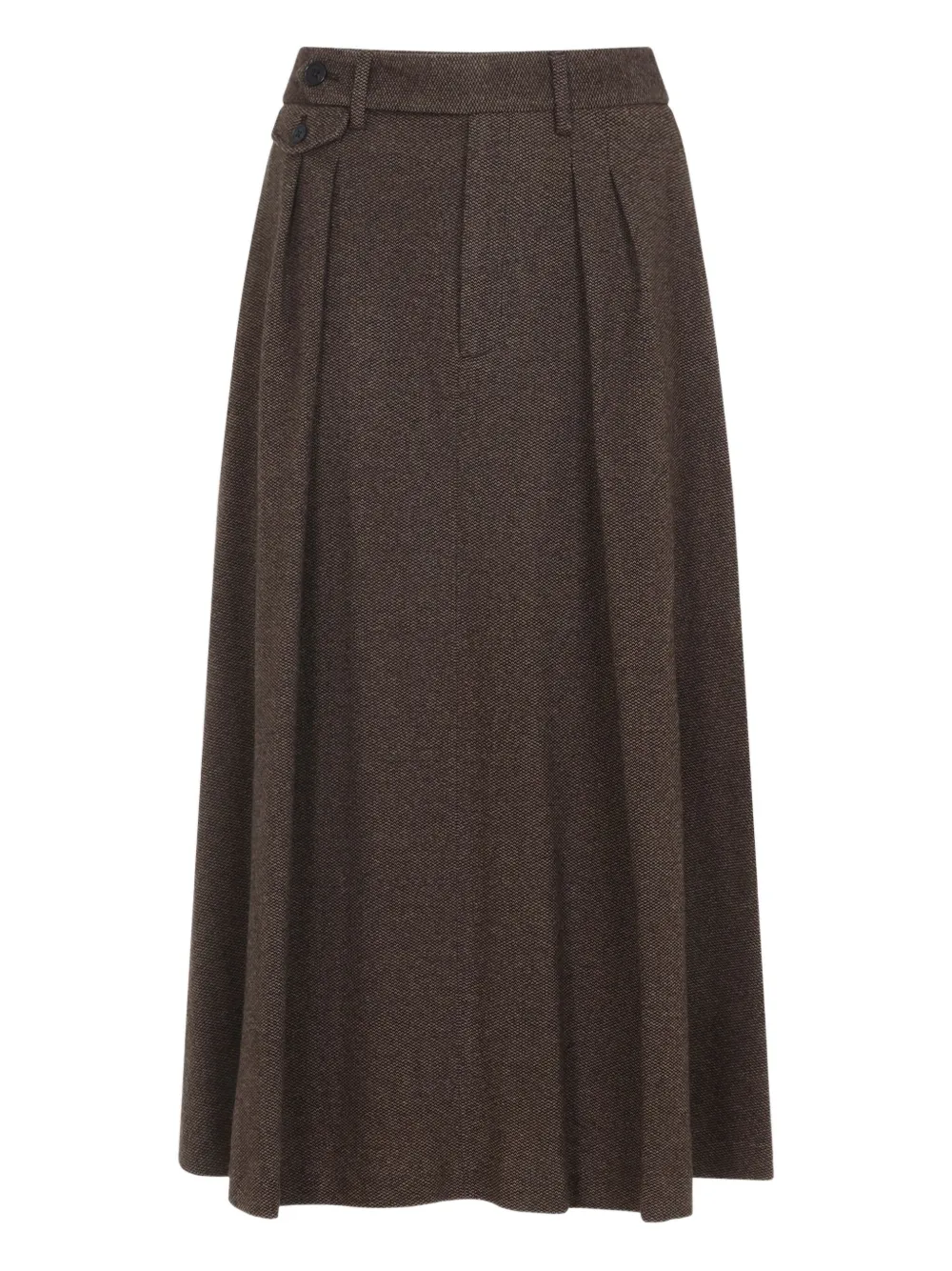 Ralph Lauren Collection pleated tweed skirt - ブラウン Ralph Lauren Collection pleated tweed skirt - ブラウン