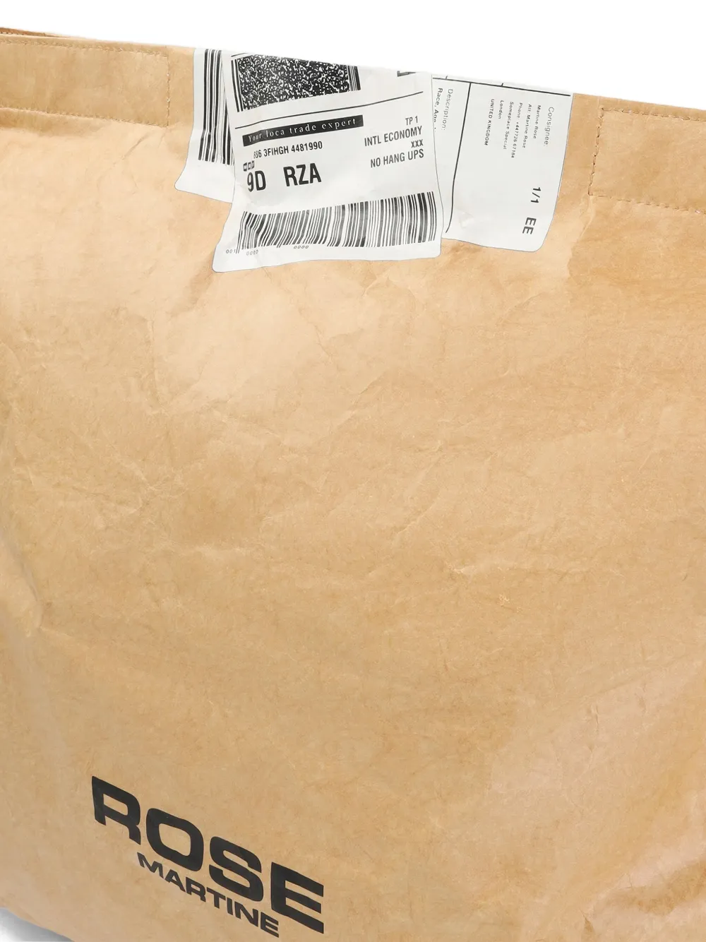 Martine Rose Airmail shopper Beige