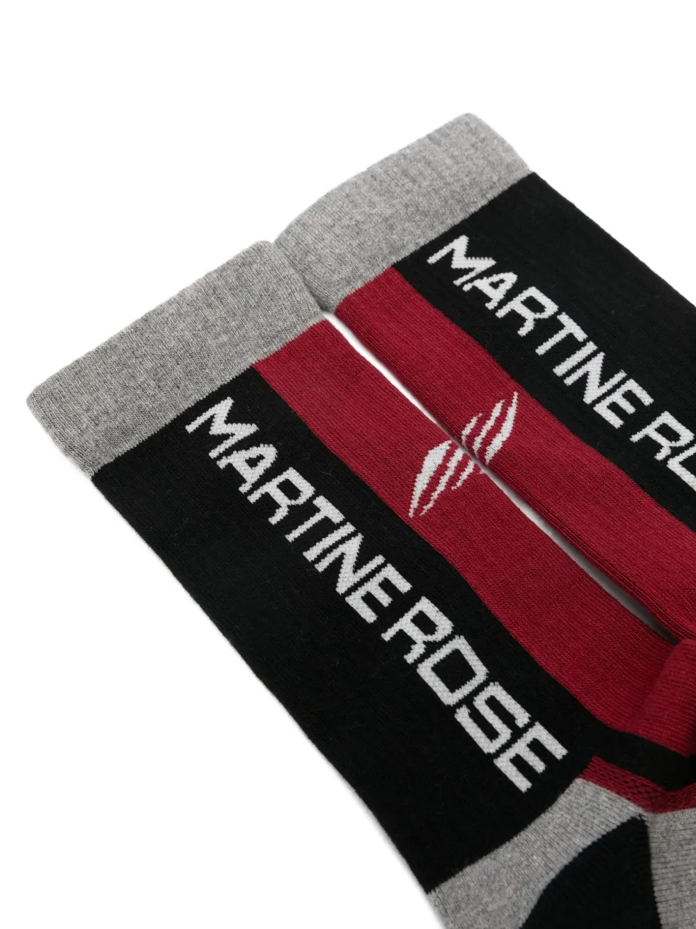 Martine Rose Sokken met logo en vlakken Zwart