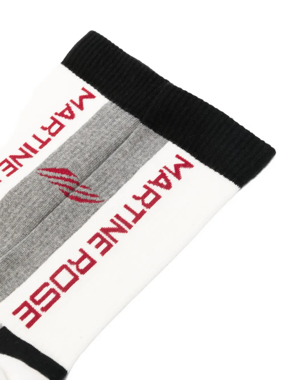 Martine Rose logo-detail panelled socks | Women | Image 2