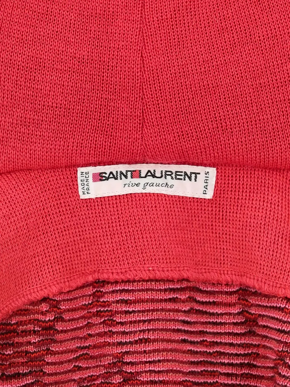 Pre-owned Saint Laurent Geometric-pattern Zipped Hoodie In Pink