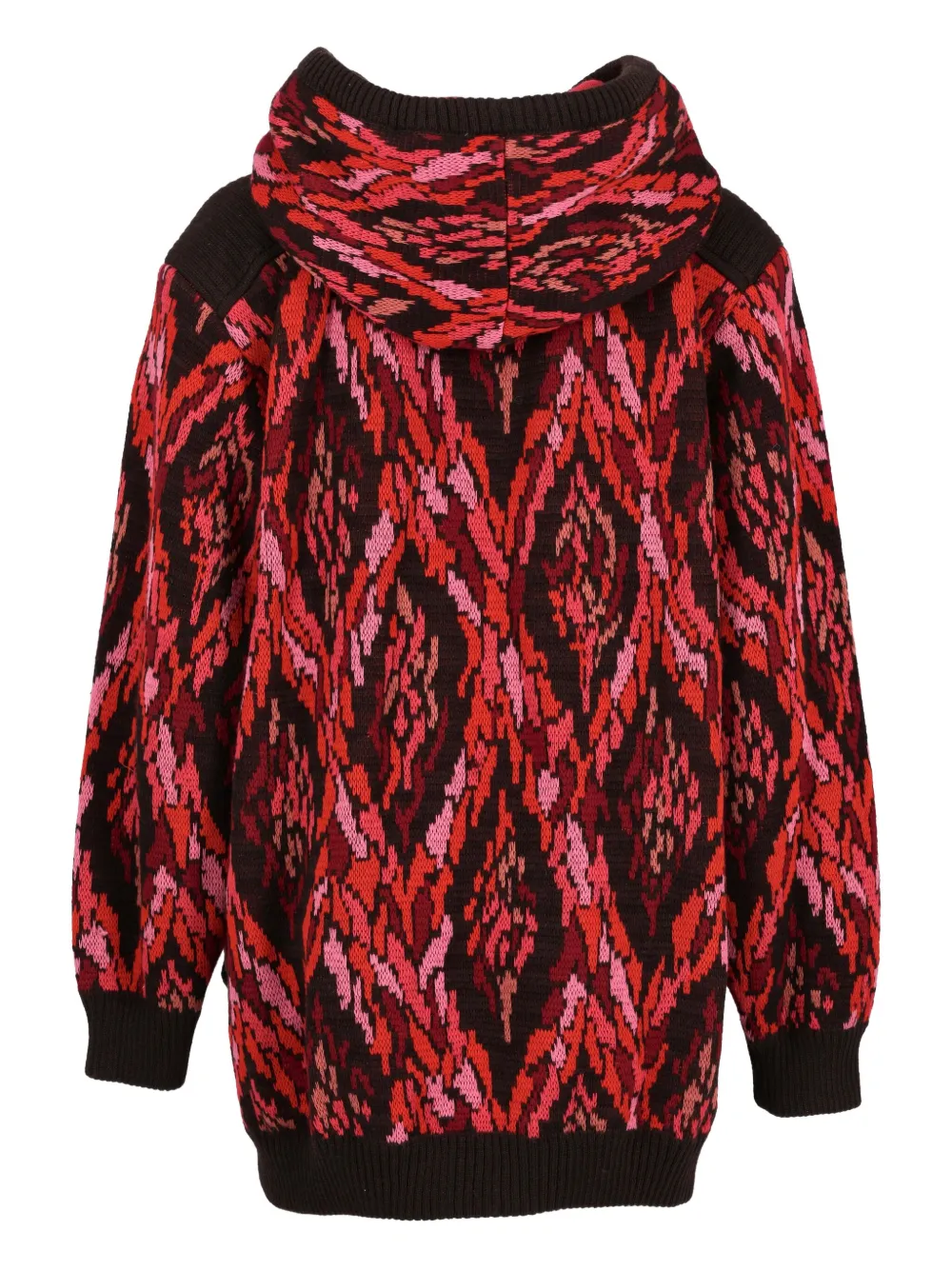 Saint Laurent Pre-Owned geometric-pattern zipped hoodie | Hoodies | Image 2