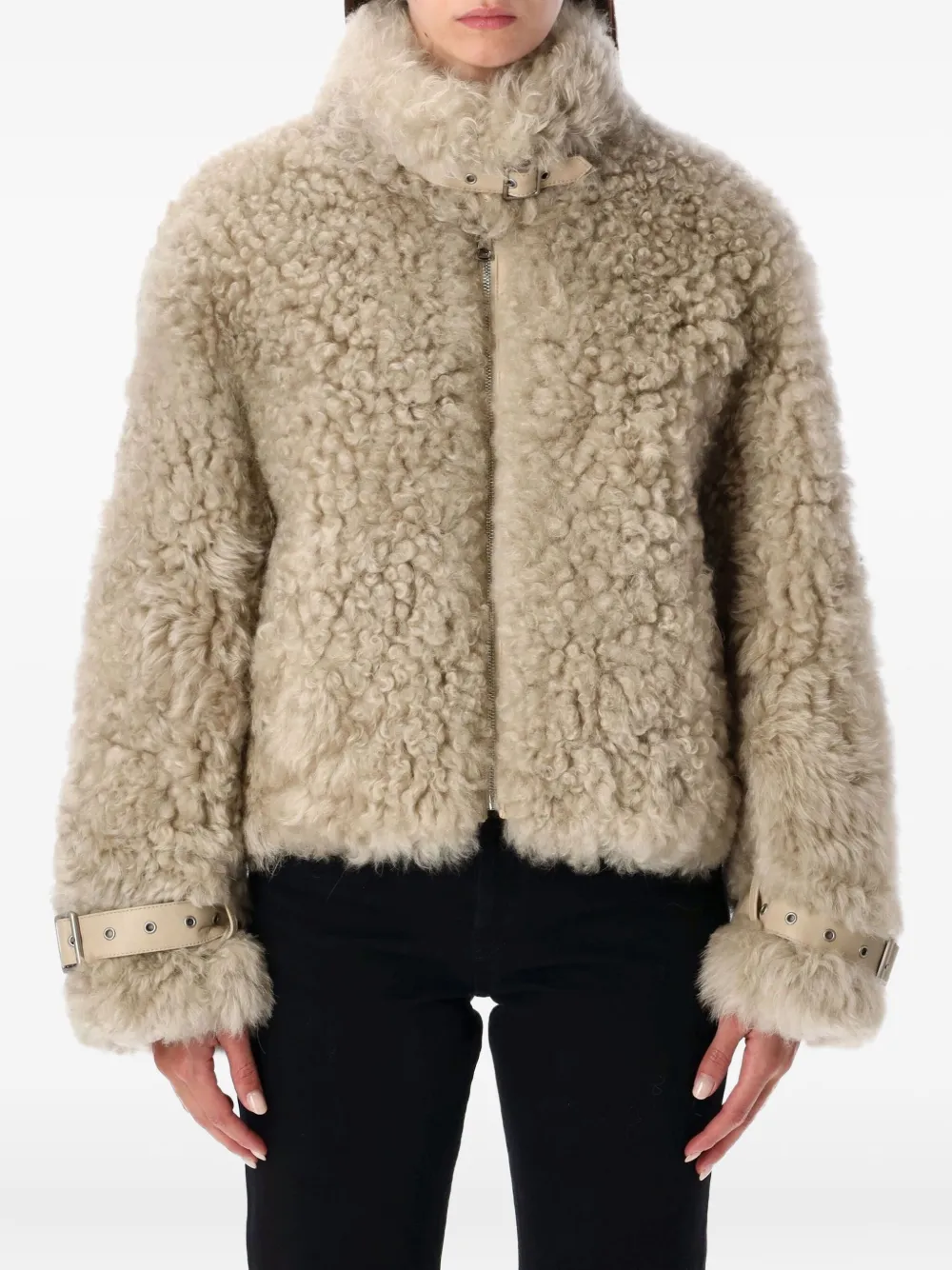 Sword shearling jacket | Neutrals | Image 1