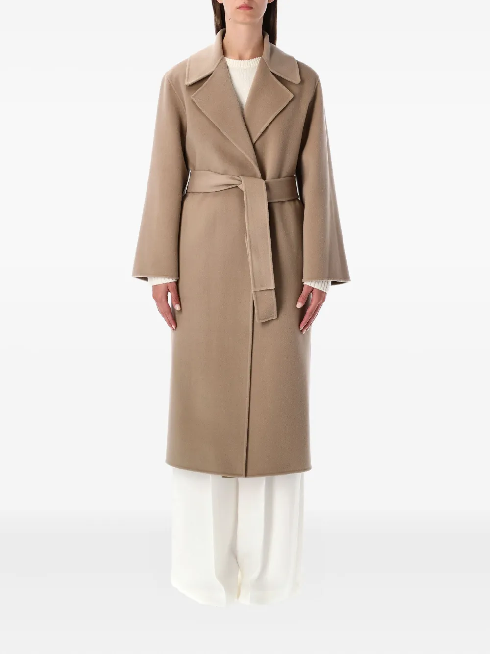 Alberta Ferretti belted wrap coat | Neutrals | Image 1