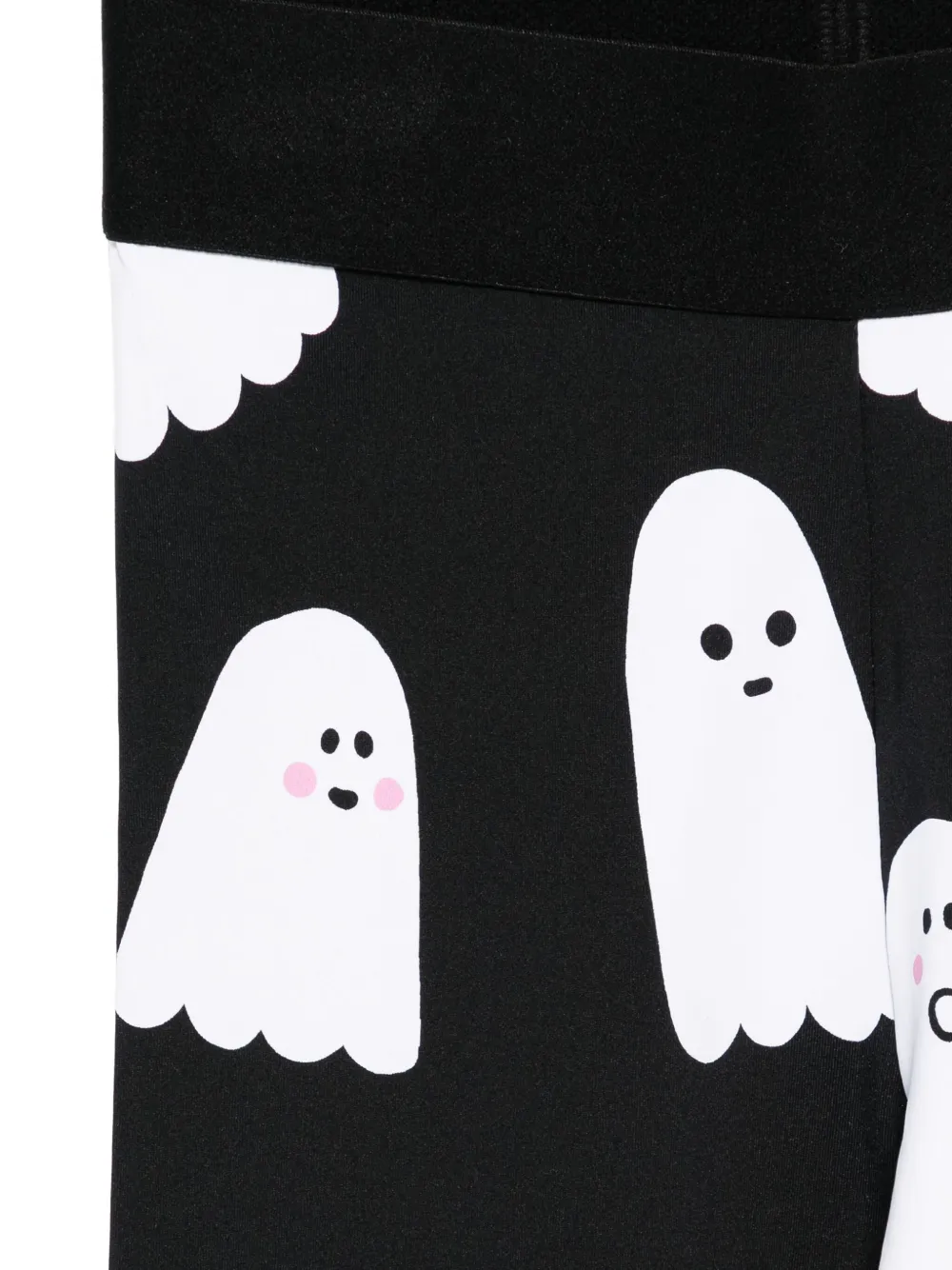 Stella Mccartney Ghost-print Leggings In Black