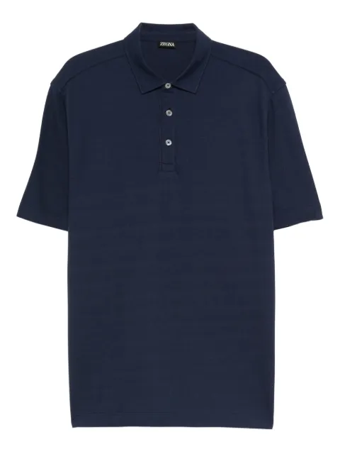 Zegna short-sleeve button polo shirt