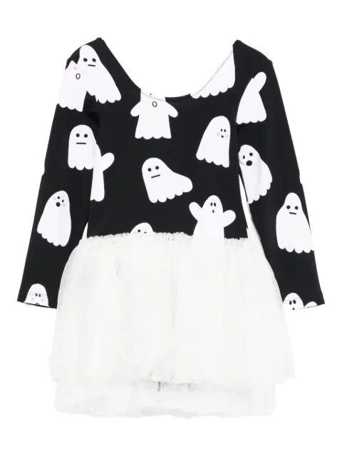 Stella McCartney Kids ghost-print tulle dress