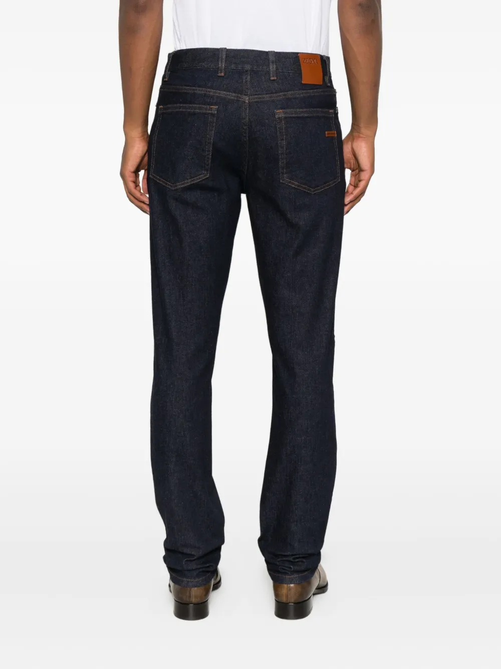 Zegna Jeans met vijf zakken Blauw