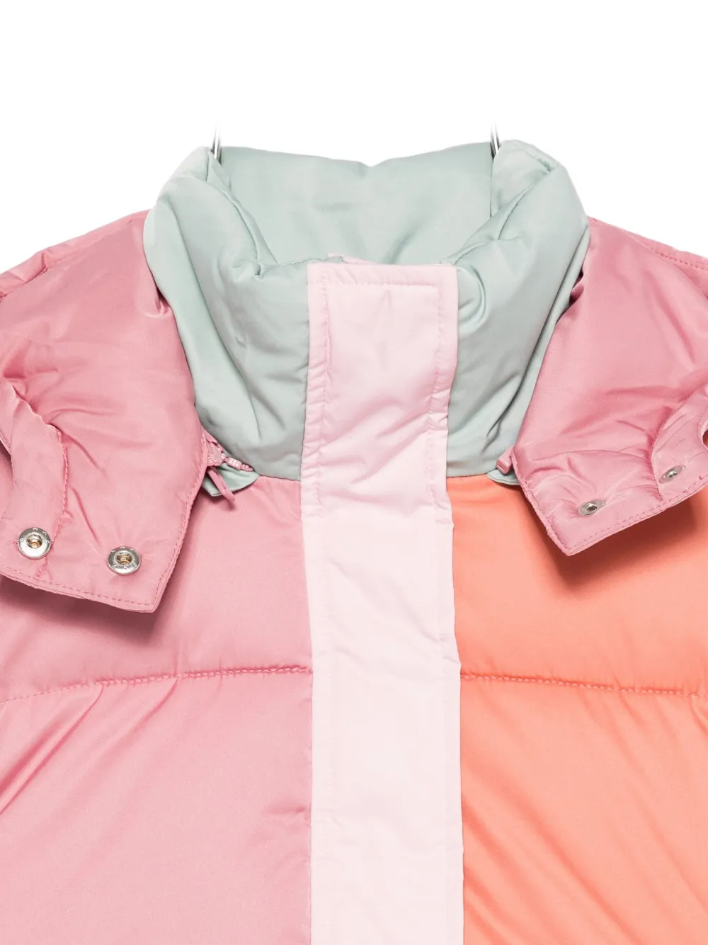 Stella Mccartney Hooded Puffer Jacket In Pink