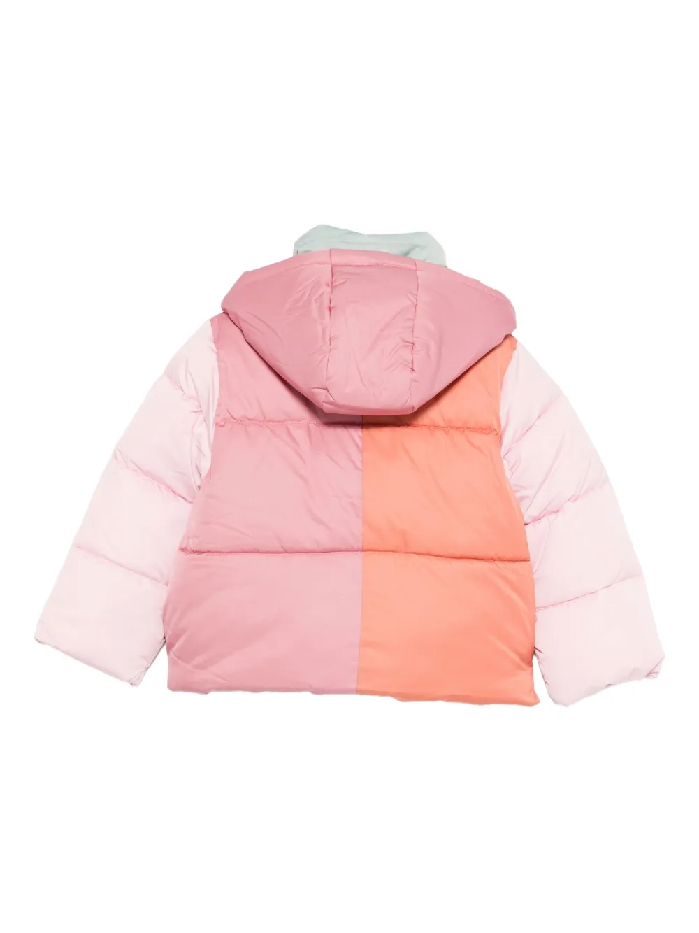 Stella Mccartney Hooded Puffer Jacket In Pink