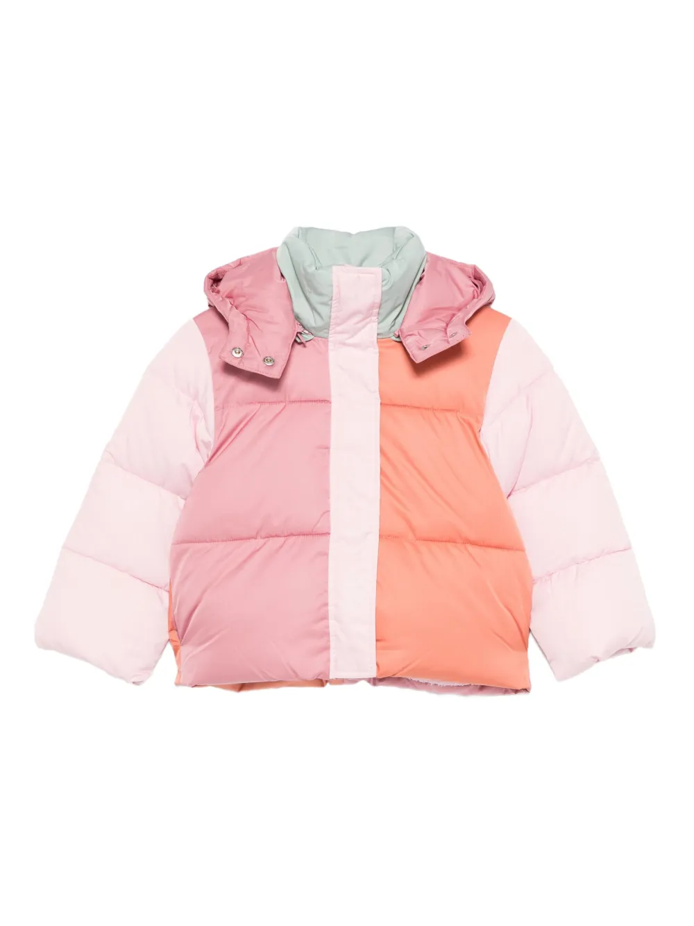 Stella McCartney Kids hooded puffer jacket | Pink | Image 1