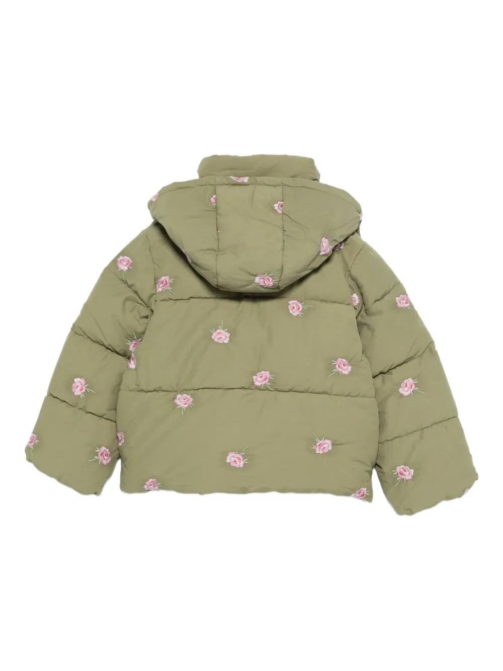 Stella McCartney Kids embroidered puffer jacket | Girls Padded Jackets | Image 2