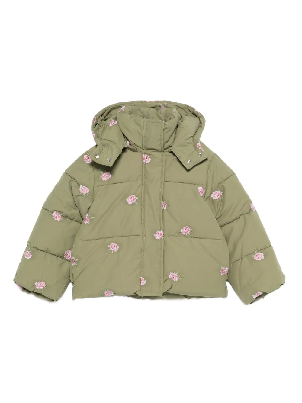 Stella McCartney Kids embroidered puffer jacket | Green | Image 1