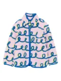 Stella McCartney Kids swirl-pattern fleece jacket - Pink