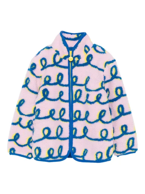 Stella McCartney Kids swirl-pattern fleece jacket