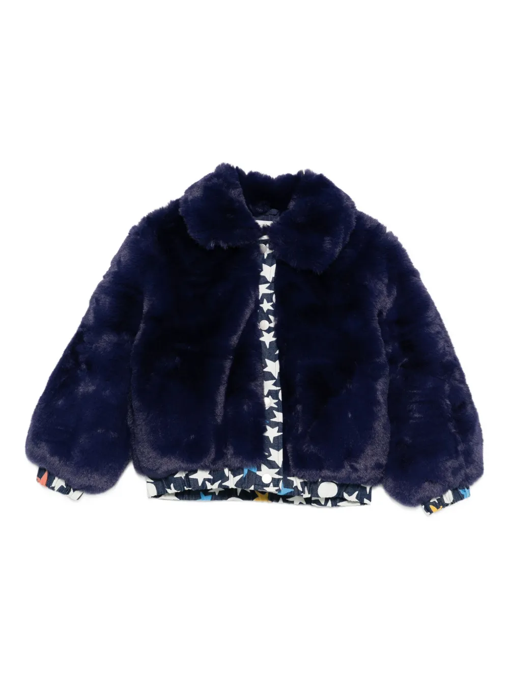 Stella Mccartney Star-print Jacket In Blue
