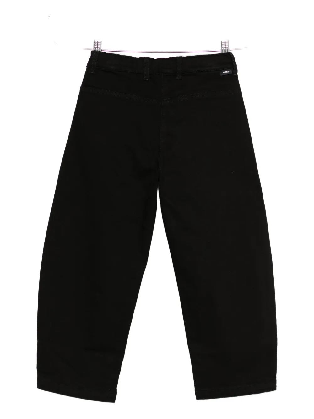 Aspesi High-waisted Trousers In Black