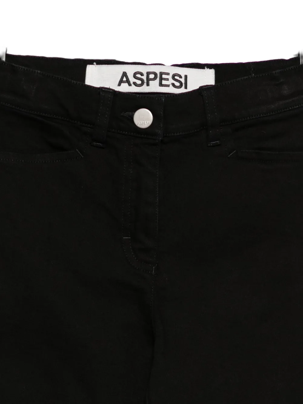 Aspesi High-waisted Trousers In Black