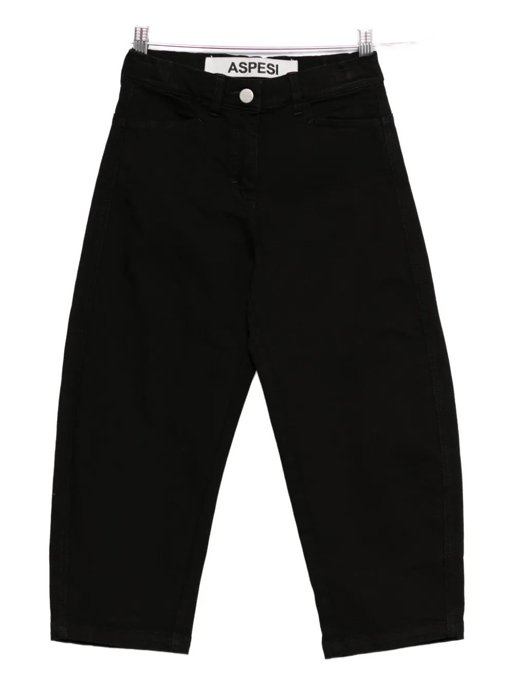 Aspesi High-waisted Trousers In Black