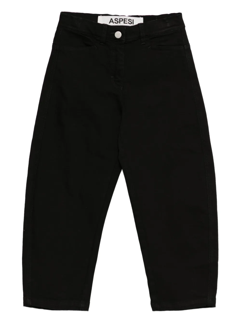 Aspesi Kids high-waisted trousers | Black | Image 1