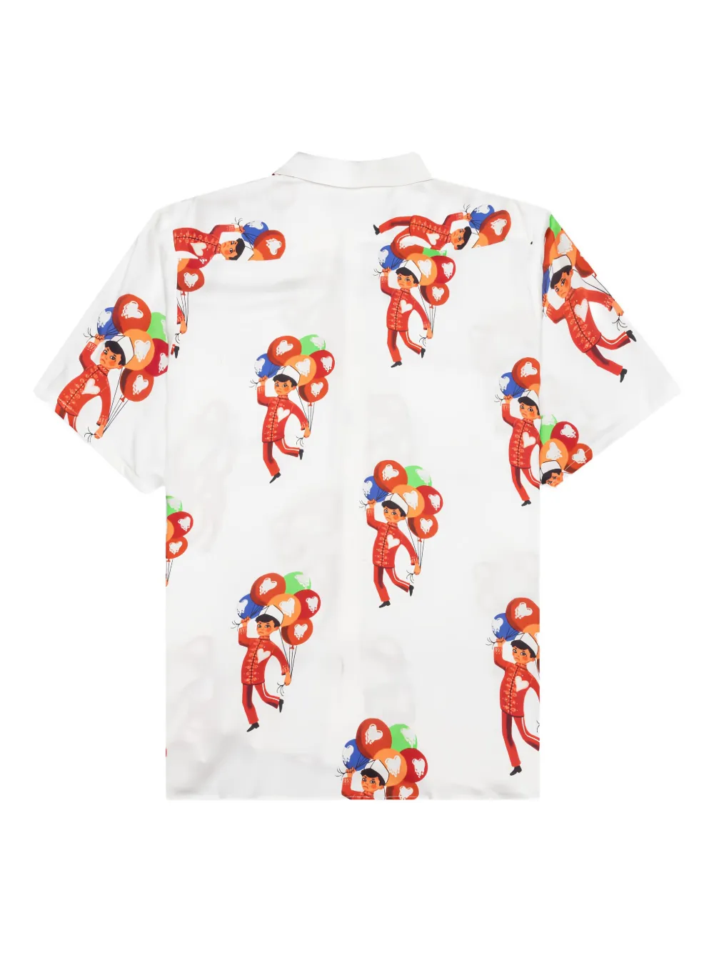 Emotionally Unavailable Overhemd met ballonprint - Wit